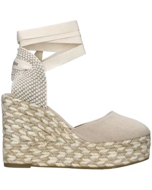 Espadrilles Mit Absatz - Natur