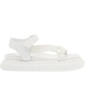 Moncler Flat Sandals - Blanc