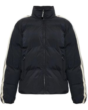 Palm Angels Geïsoleerd Jack Met Opstaande Kraag - Blauw