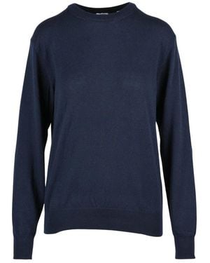Aspesi Round-Neck Knitwear - Blu