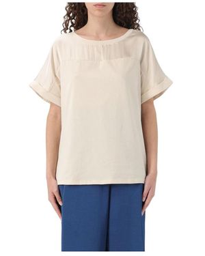 Liu Jo Elegant Satin Yoke Top - Blauw