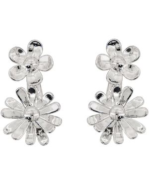 Marc Jacobs Accessoires ,Grijs ,Daisy Wild Statement Oorbellen - Metallic
