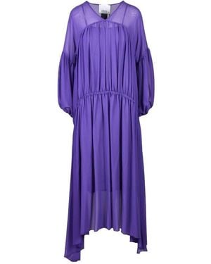 Erika Cavallini Semi Couture Maxi Dresses - Purple