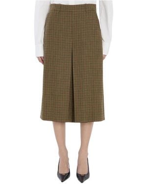 Saint Laurent Midi Skirts - Green