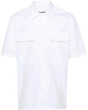 Jil Sander Short Sleeve Shirts - White