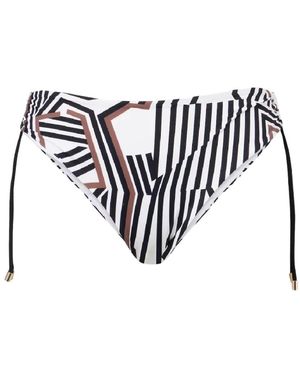 Max Mara Badmode ,Veelkleurig ,Sibilla Printed Bikini Bottom - Wit