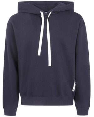 Jil Sander Bedrukte Hoodie - Blauw