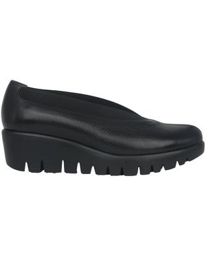 Wonders Schoenen ,Zwart ,Leer Zwarte Damesloafer