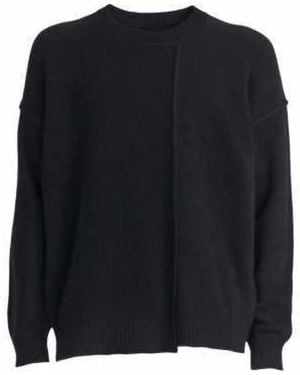 Isabel Benenato Round-Neck Knitwear - Black