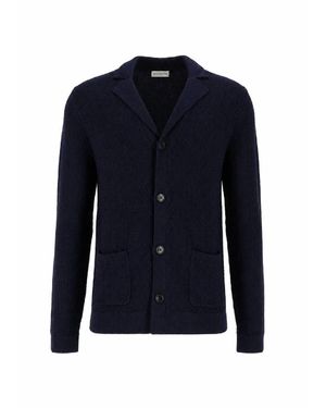 Ballantyne Cardigan Met Knopen En Opgestikte Zakken - Blauw