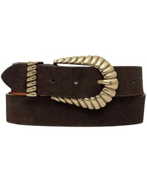 Twinset Wildledergürtel - Schwarz