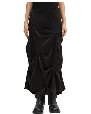 Ganni Draped Skirt - Zwart