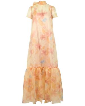 STAUD Kleedjes ,Veelkleurig ,Polyester Calluna Dress - Naturel