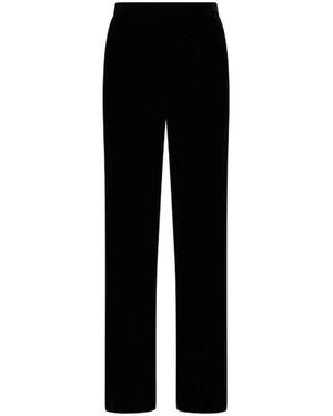 Maliparmi Pantalone Fluid Velvet - Zwart