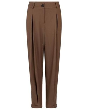 Jansen Amsterdam Tapered Trousers - Marron
