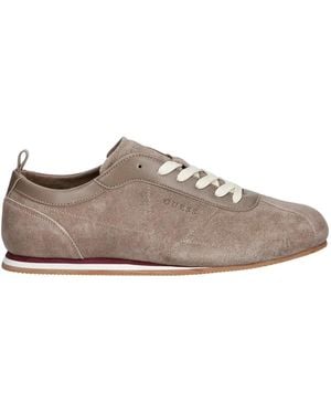 Guess Schoenen ,Bruin ,Leer Orias Sneakers - Grijs