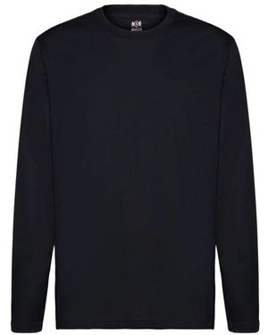 BOGGI Pima Baumwolljersey Langarm-T-Shirt - Blau