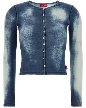 DIESEL Truien & Vesten ,Blauw ,Katoen T-Gabriel Cardigan