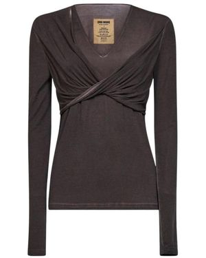 Uma Wang Long Sleeve Tops - Negro