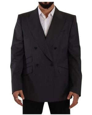 Dolce & Gabbana Sicilia Double-Breasted Blazer - Zwart