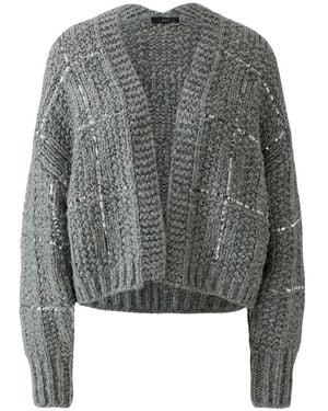 Ouí Oversized Gebreide Vest - Grijs
