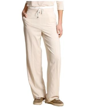 Marella Wide Trousers - Natural