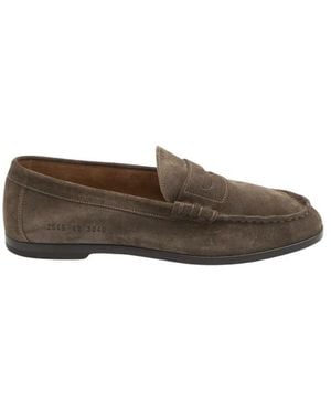 Common Projects Suede Penny Loafers - Braun