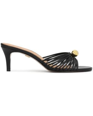 Kazar Heeled Mules - Negro