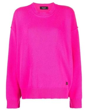 DSquared² Round-Neck Knitwear - Pink