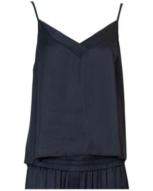 Peserico Sleeveless Tops - Blue