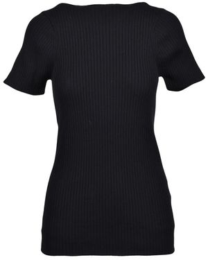 Sportmax Truien & Vesten ,Zwart ,Katoen Rondgebreide Kleding