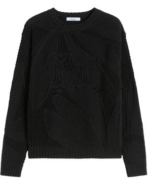 Max Mara Round-Neck Knitwear - Black