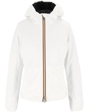 K-Way Jassen ,Wit ,Polyester Lily St Warm Double Jas