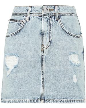 Philipp Plein Denim Skirts - Blu