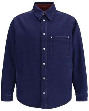 Gucci Wendbare Denim- Und Flanellhemd - Blau
