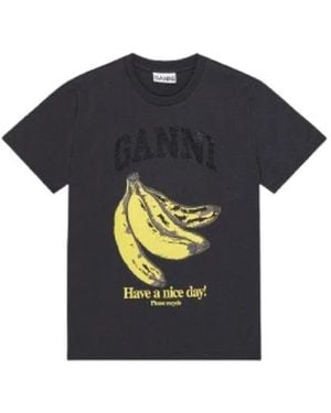 Ganni T-Shirts - Black