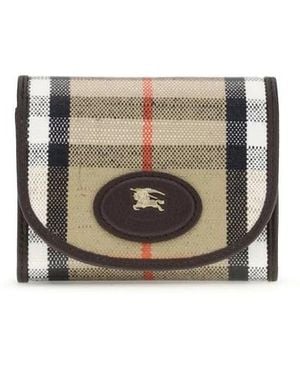 Burberry Highlands Kompakte Brieftasche - Grau