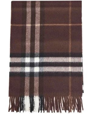 Burberry Check Kaschmirschal - Braun