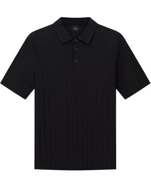 ARMANI EXCHANGE Polo Shirts - Black