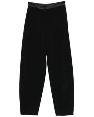 Emporio Armani Straight Trousers - Black
