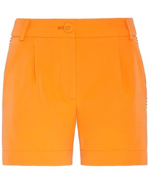 Philipp Plein Cady Geplooide Hotpants - Oranje