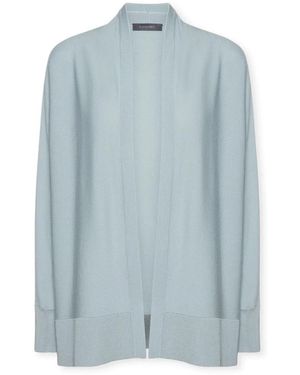 Elena Miro Open Cardigan Van Viscosemix - Blauw