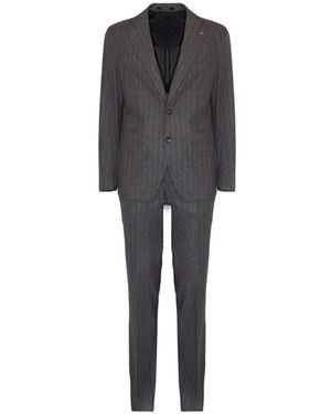 Tagliatore Single Breasted Suits - Black