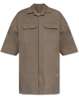 Rick Owens Short Sleeve Shirts - Brown