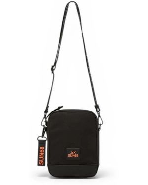 Sun 68 Cross Body Messenger - Black
