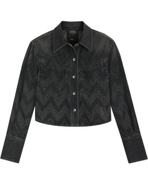 BOSS Denim Jackets - Black