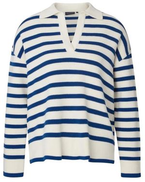Lexington Truien & Vesten ,Veelkleurig ,V-Neck Truien - Blauw