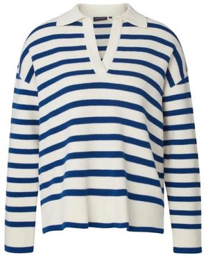 Lexington Truien & Vesten ,Veelkleurig ,V-Neck Truien - Blauw