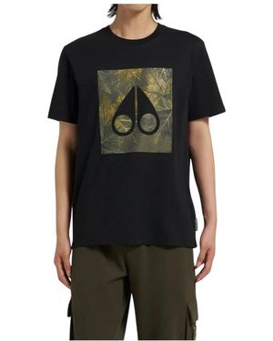 Moose Knuckles Schwarzes Hemlock T-Shirt
