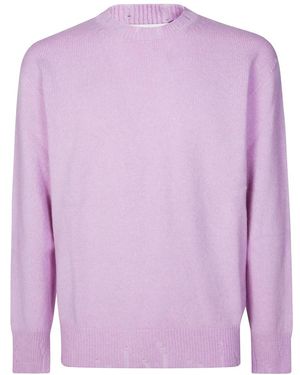 Amaranto Stilvolles Zerissenes Gc Shirt - Lila